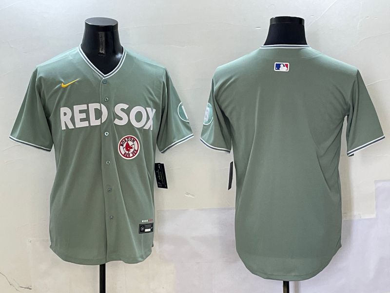 Men Boston Red Sox Blank Green Joint Name Game Nike 2025 MLB Jersey style 4->boston red sox->MLB Jersey